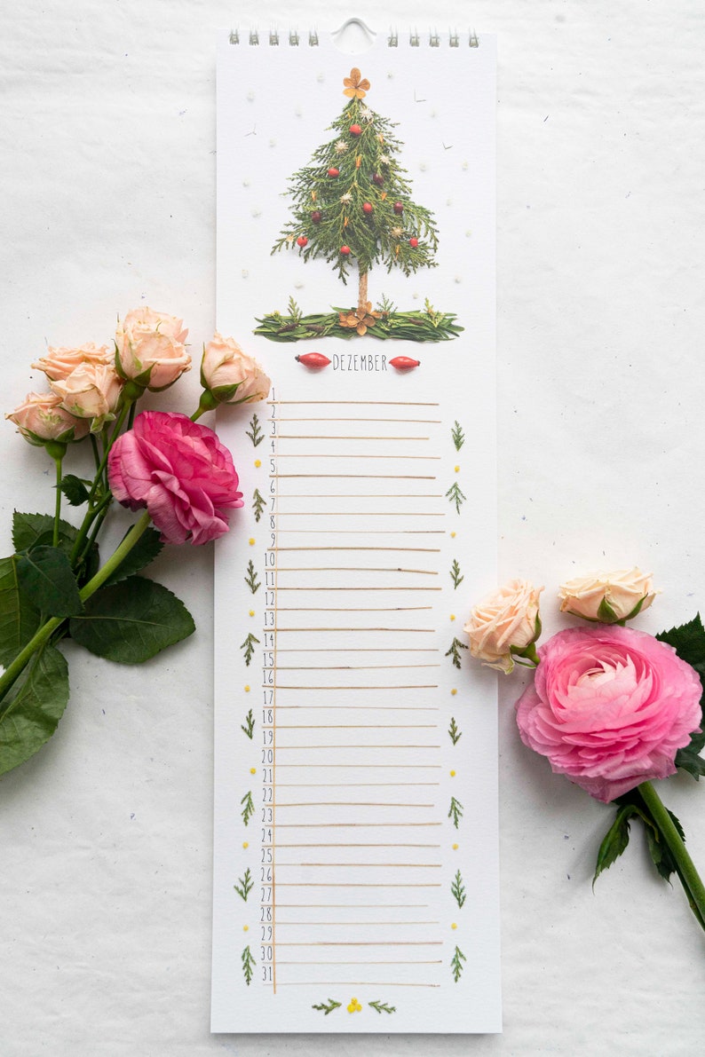 Geburtstagskalender immerwährender Kalender Bäume | Etsy
