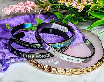 Quote Cuff Bracelets