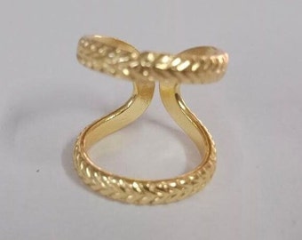 18K Gold Plated Silver Ring, Arthritis Ring (both rings), Gold Splint Knuckle Ring, Dainty Thumb Ring, Gold Ring for Women, Gold Midi Ring