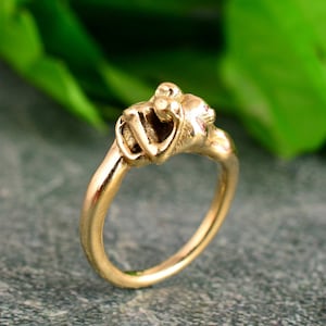 Romantic Hug Couple Ring, Lovers Embrace Ring, Love Ring, Romantic Promise Ring, Minimalist Couple Jewelry, Gift for Girlfriend,   AK-3lc1yc