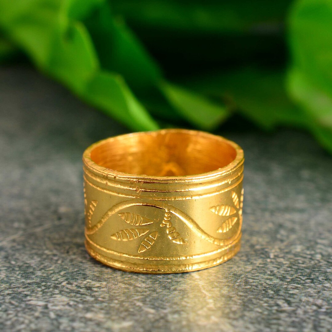 Simple Band Brass Ring for Women / Men, Indian Traditional Brass Ring