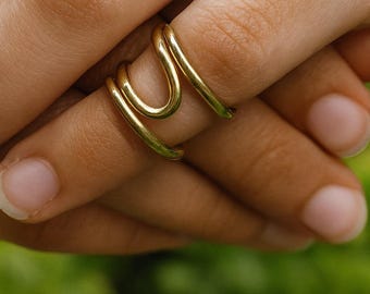 Knuckle Support Ring, Minimalist Finger Splint Ring, Adjustable Joint Support Ring, Arthritis Inspired Jewelry, Modern Thumb & Finger Ring