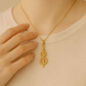 18K Goldkette, Goldschlangen-Anhänger-Halskette, Herrenkette Schlangen-Anhänger Herren-Vintage-Schlange-Halskette Gold-Halskette-Von jewelryworlddesign