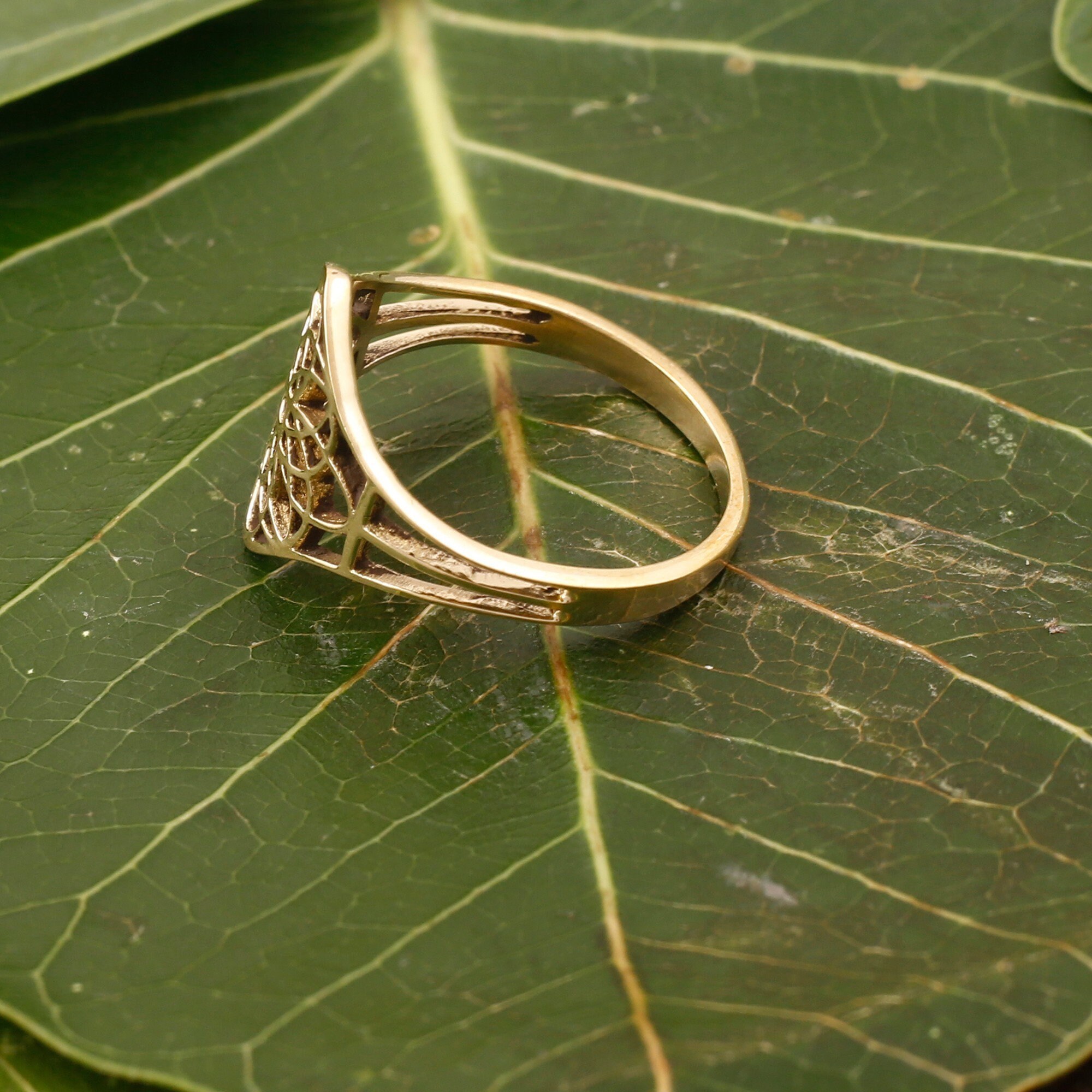 Flower of Life Ring Seed of Life Mandala Ring Sacred Etsy