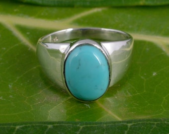 Turquoise Ring, Gemstone Ring, Handmade Ring, 925 Sterling silver Ring, vintyage Ring, Boho Rings, Dainty Rings,Gifts for Her,Statement Ring