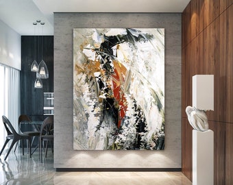 Large Abstract Painting,Modern abstract painting,painting for home,bathroom wall art,modern abstract,acrylic textured art BNc015