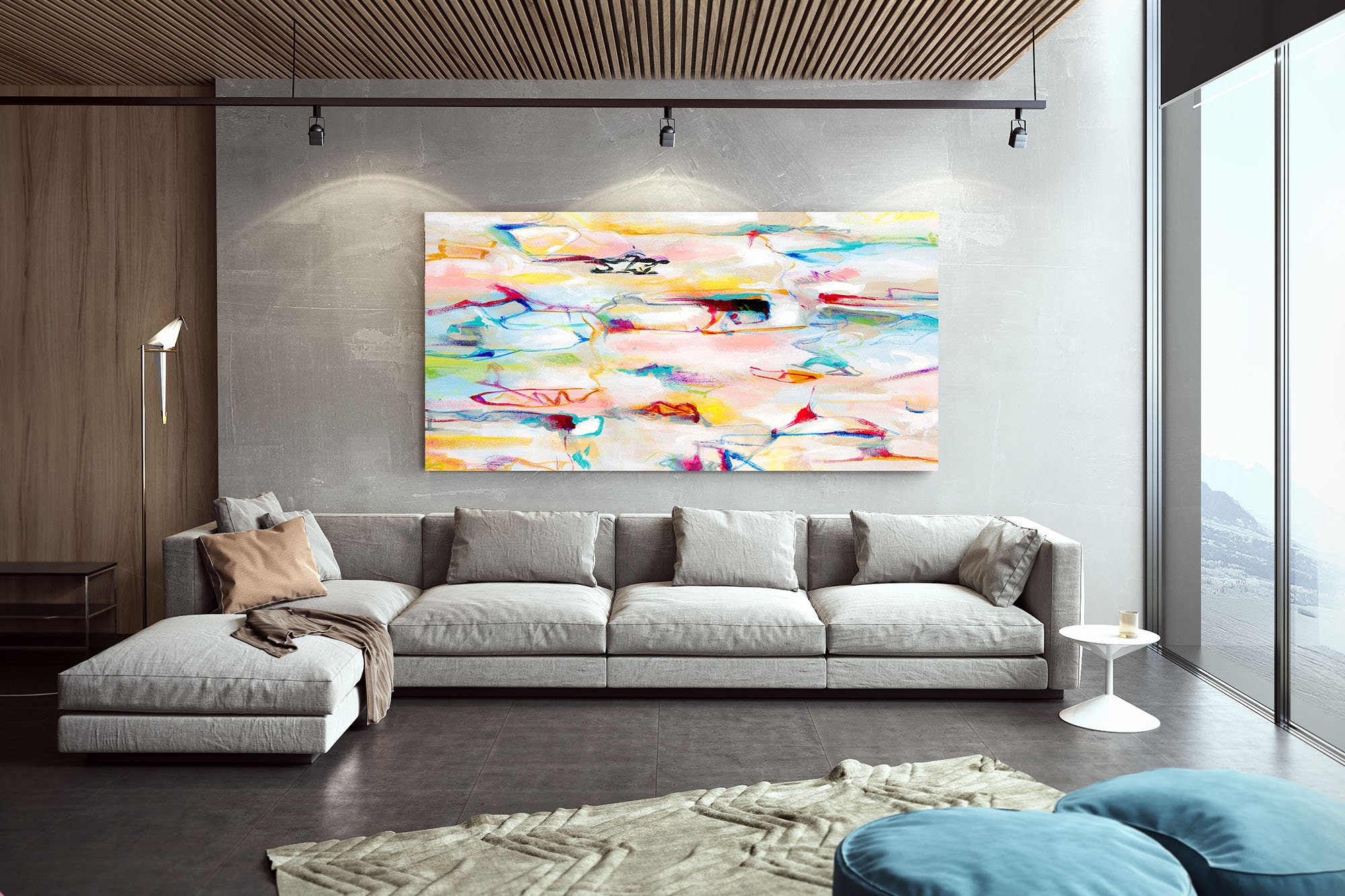 Extra Large Wall Art Original Painting on Canvas Contemporary Etsy
