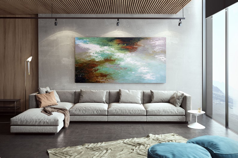 Large Abstract Painting,Modern abstract painting,bright painting art,knife oil painting,abstract painting,acrylic textured DAc007