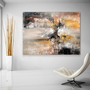 Large Abstract Painting,Modern abstract painting,original painting,bathroom wall art,xl abstract painting,acrylic textured art BNC032 image 6