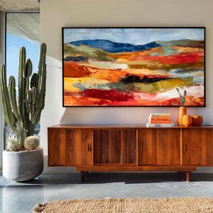 Burnt Orange Abstract Painting, Digital Download, Printable Wall Art for Bedroom, Modern Decor, Wall Art Abstract