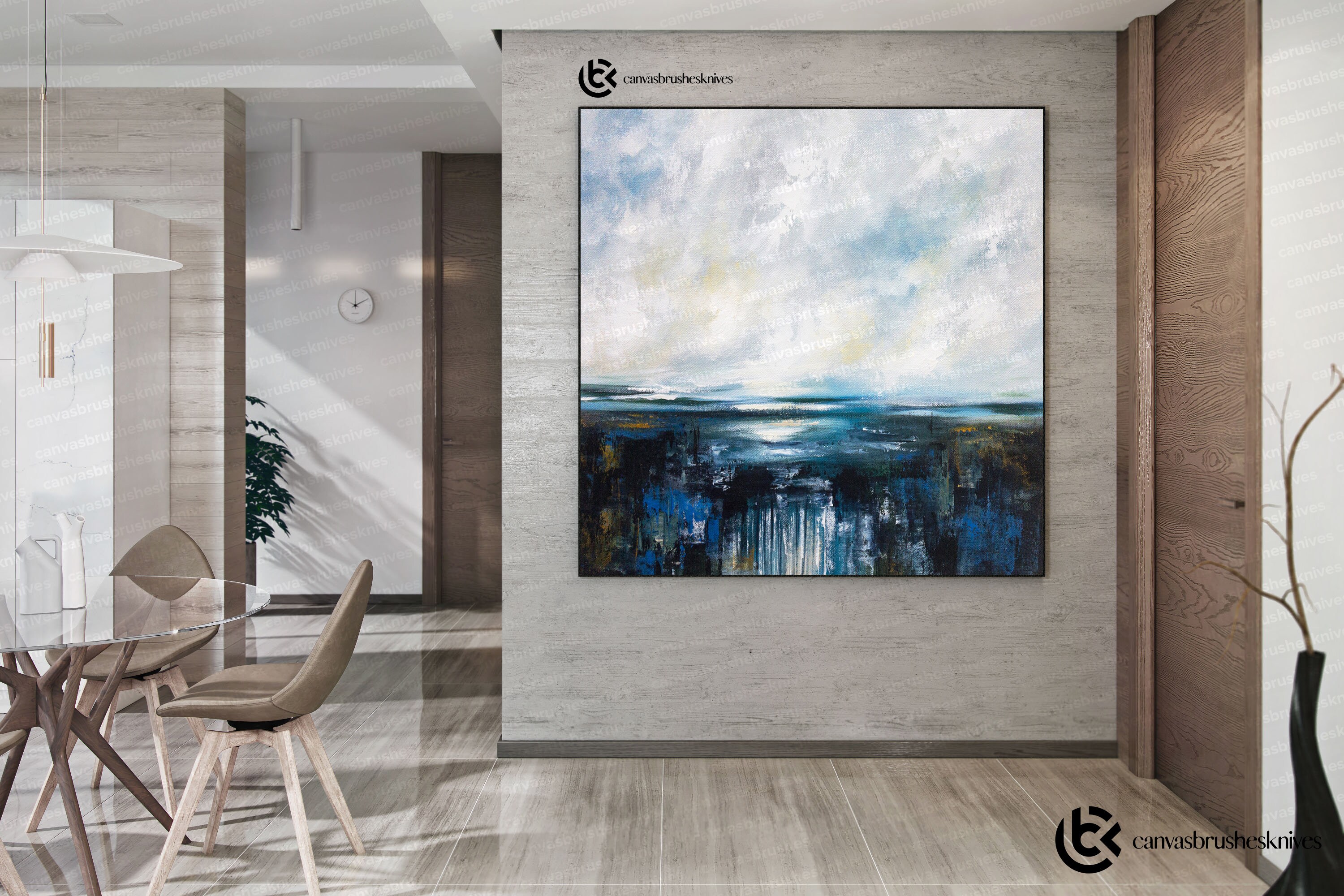 Painting Abstract Canvas Art Modern Wall Art Large Acrylic Painting ...