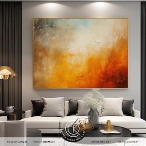 Peinture à l'huile verticale originale peinte à la main sur toile, oeuvre d'art murale texturée colorée pour chambre à coucher, cadeaux de Noël à personnaliser, cadeau pour maman image 2