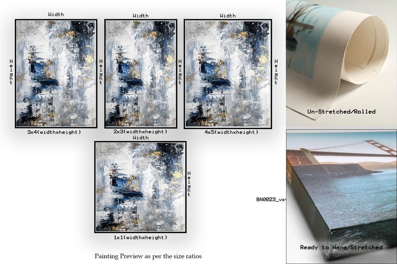 Grande pittura astratta, pittura astratta moderna, pittura a mano a olio, arte da parete per ufficio, astratto originale, arte strutturata BNC023 immagine 8