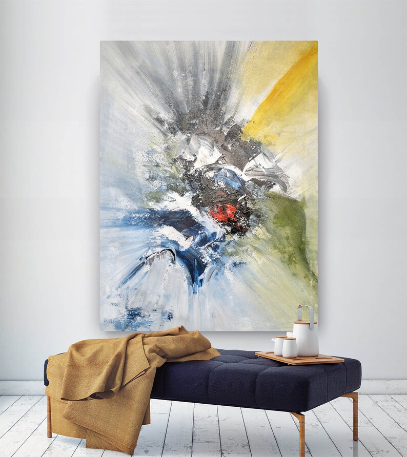 Original Painting on Canvasoriginal Abstract Canvas Artlarge Etsy UK