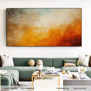 Peinture à l'huile verticale originale peinte à la main sur toile, oeuvre d'art murale texturée colorée pour chambre à coucher, cadeaux de Noël à personnaliser, cadeau pour maman image 5