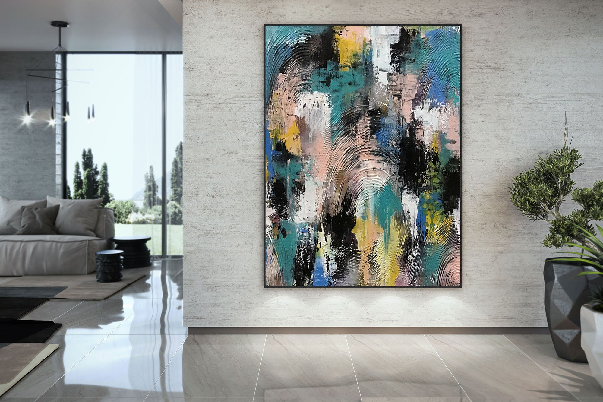 Large Modern Wall Art PaintingLarge Abstract wall arthuge | Etsy