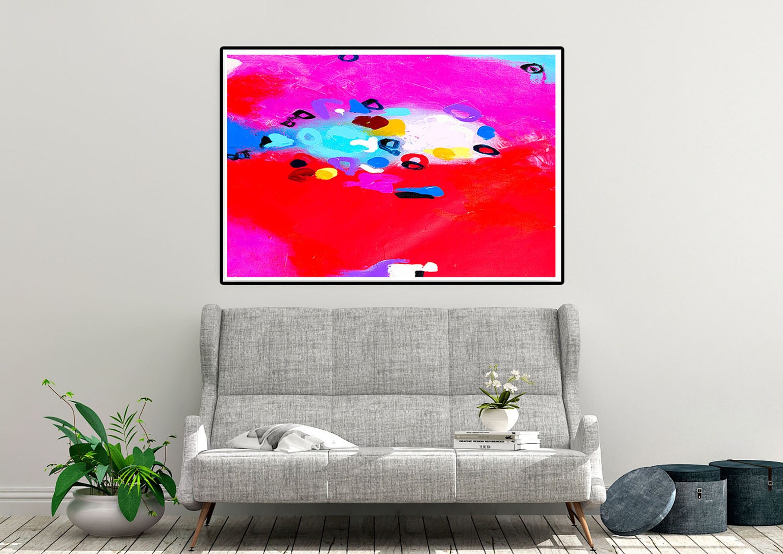 Extra Large Wall Art Original Art Bright Abstract Original Etsy