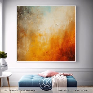 Peinture à l'huile verticale originale peinte à la main sur toile, oeuvre d'art murale texturée colorée pour chambre à coucher, cadeaux de Noël à personnaliser, cadeau pour maman image 9