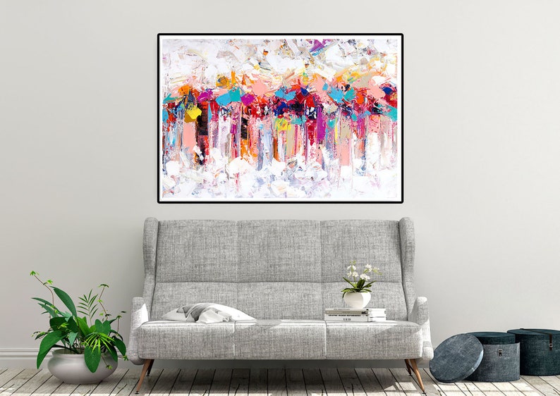 Extra Large Wall Art Original Painting on Canvas Contemporary Etsy India