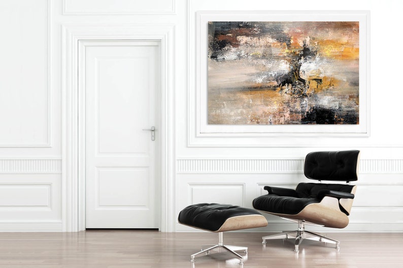 Large Abstract Painting,Modern abstract painting,original painting,bathroom wall art,xl abstract painting,acrylic textured art BNC032 image 5