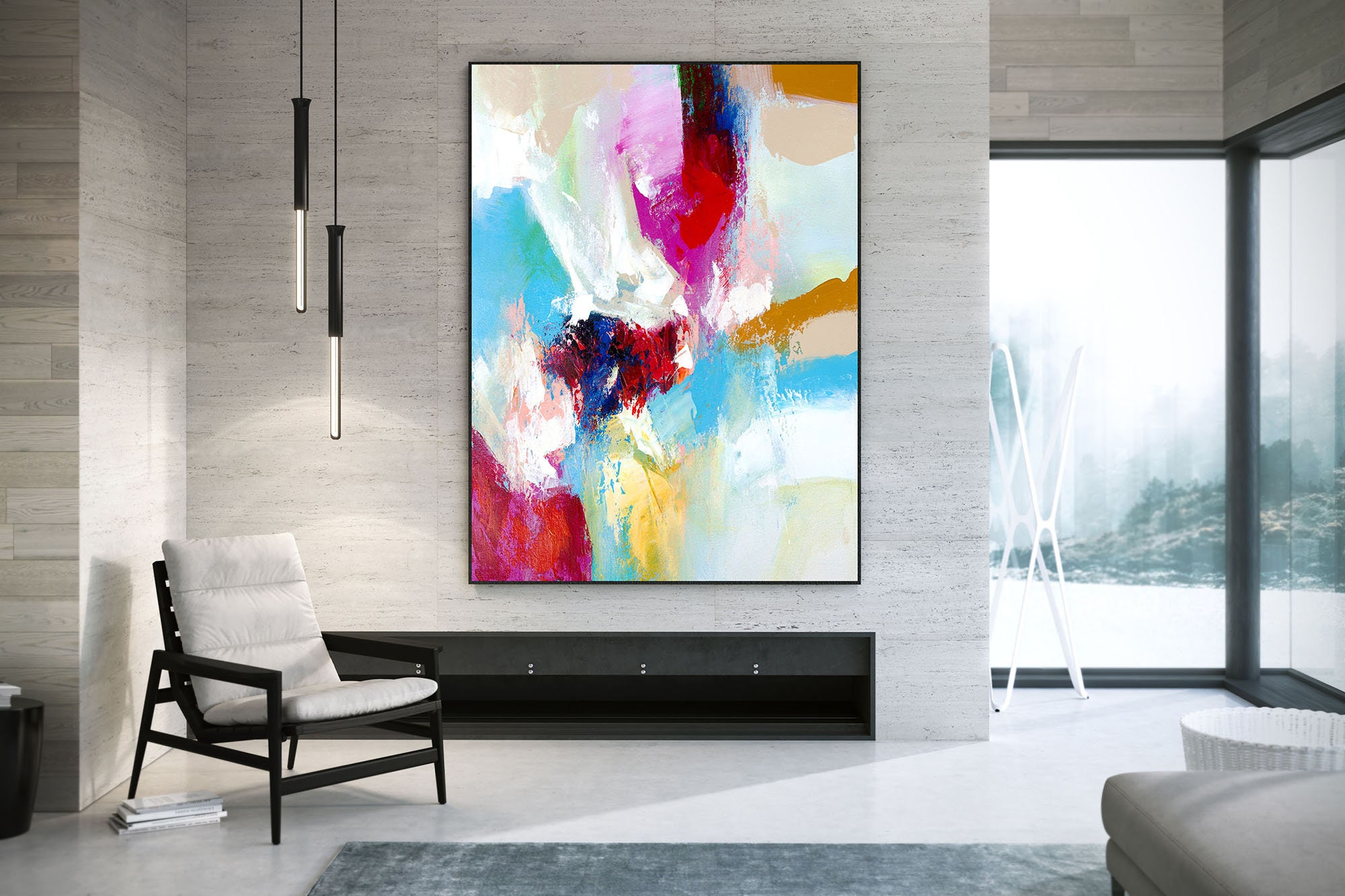 Extra Large Wall Art on Canvas Original Abstract Paintings | Etsy
