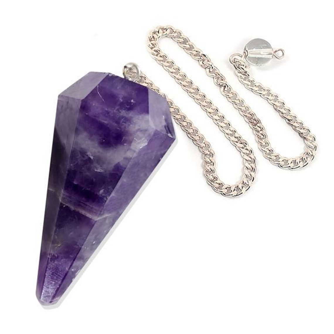 Amethyst Crystal Faceted Dowsing PendulumCrystal Etsy