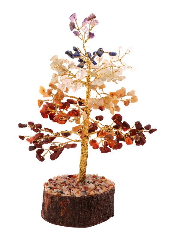 Natural Chakra Crystals Bonsai Money Tree Good Luck Charm Healing Crystal Reiki Healing Feng Shui Tree 8 10 Inch - 