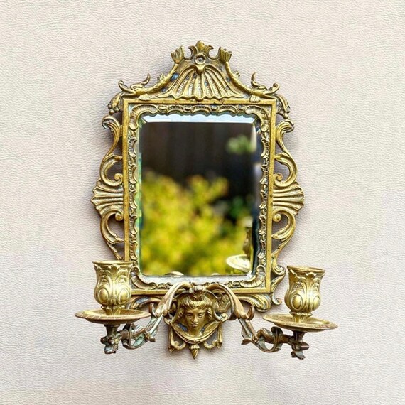 Antique Wall Candle Holder Antique Bronze Candle Stick Etsy