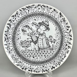 Summer Bjorn Wiinblad Four Seasons Plate For Rosenthal Studio-Line | Large Vintage Plate on Porcelain by Rosenthal Germany Seasons Summer