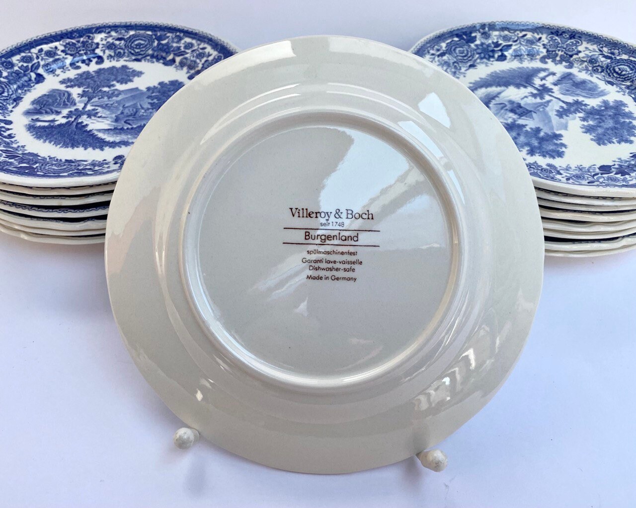 【VINTAGE】Villeroy&Boch まとめ　Burgenland Vintage Villeroy & Boch Burgenland Blue Dessert Plate