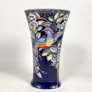 Kaiser Germany Vase Karibik Design Nossek Kaiser Porcelain Vase &quot;Caribbean&quot; Vintage Decorative Vase Traditional Brand Kaiser Porcelain 1980s