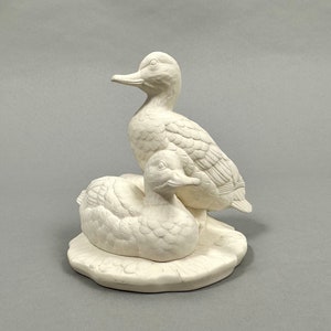 Lovely Porcelain Duck Figurine by Goebel Germany, 1960s | Rare Snow White Porcelain Statuette Goebel | Goebel Porcelain Ducks Vintage