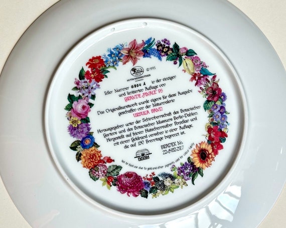 Ursula Band Floral Dream Plate: Hutschenreuther Collectible Decor