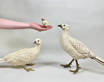 Rare Elli Malevolti Duck Figurines – Signed Italian Resin Birds