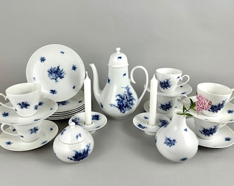 Björn Wiinblad Rosenthal Tee-Set: Studio Linie Blaues Geschirr