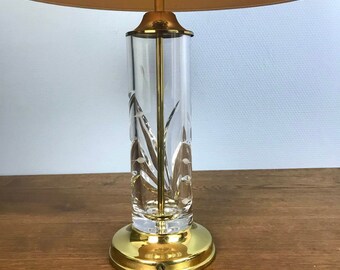 nachtmann leuchten design ナハトマン テーブルランプ ヴィンテージ ナハトマン クリスタル テーブルランプ - 金メッキ真鍮