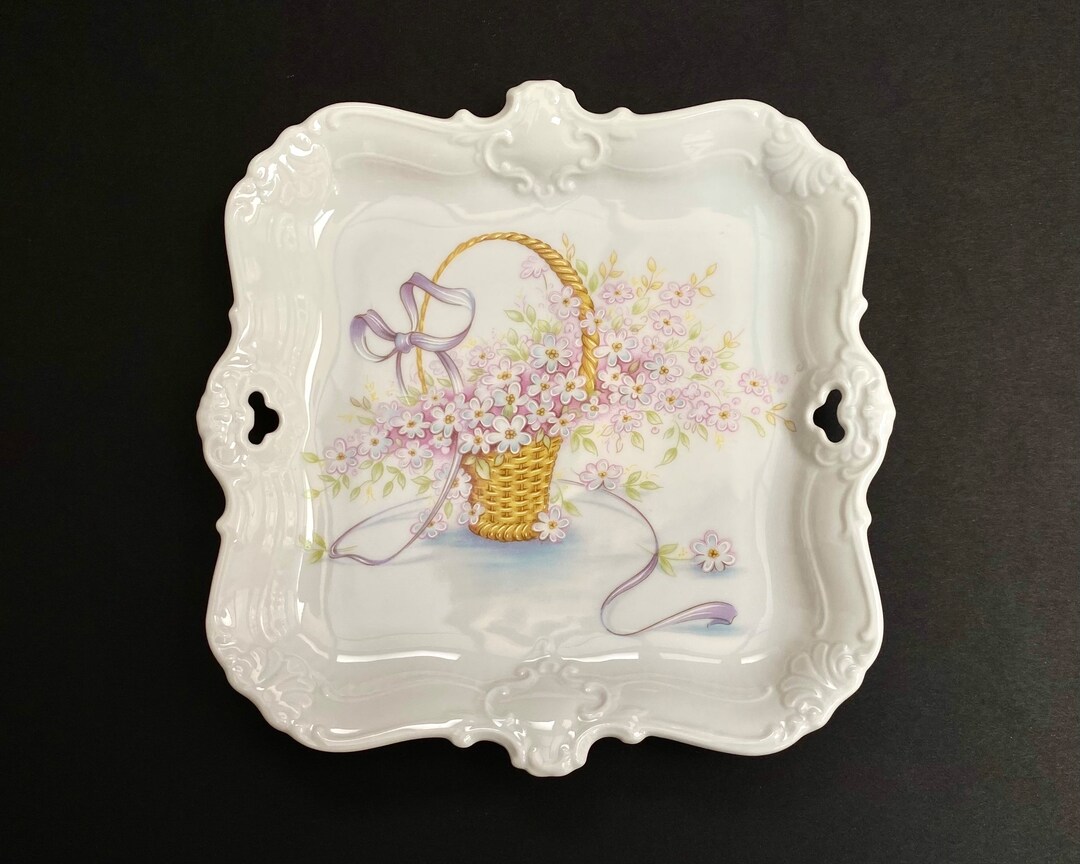 Vintage Porcelain Dish by Seltmann Weiden, West Germany, 1970s Square