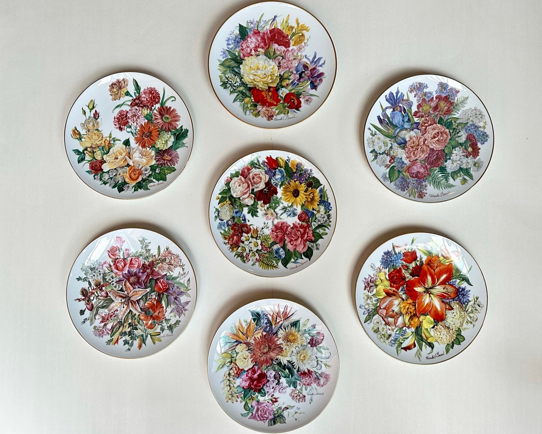 Ursula Band Floral Dream Plate: Hutschenreuther Collectible Decor