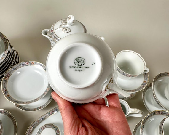 Exquisite Hutschenreuther Porcelain Tea Set - Vintage German