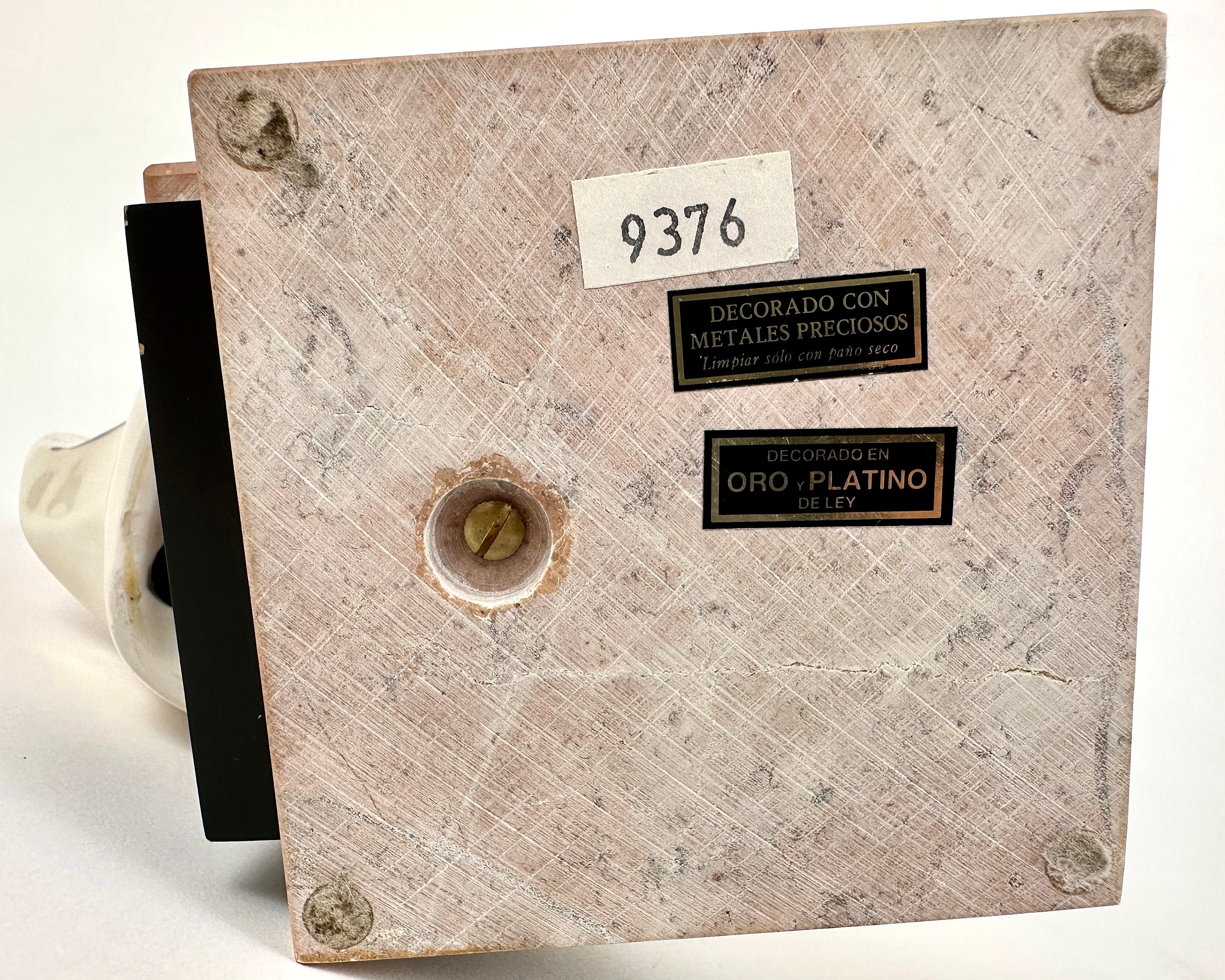 ヴィンテージ ガロス磁器フィギュア：アールデコ ゴールド＆シルバー