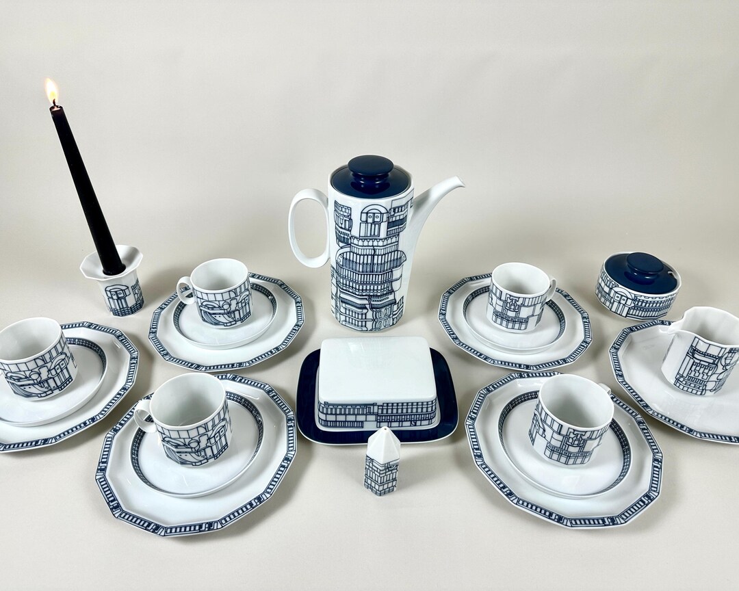 Paolozzi Tea Set Vintage Rosenthal Studio Line Dinnerware Tea Set | Eduardo Paolozzi ...