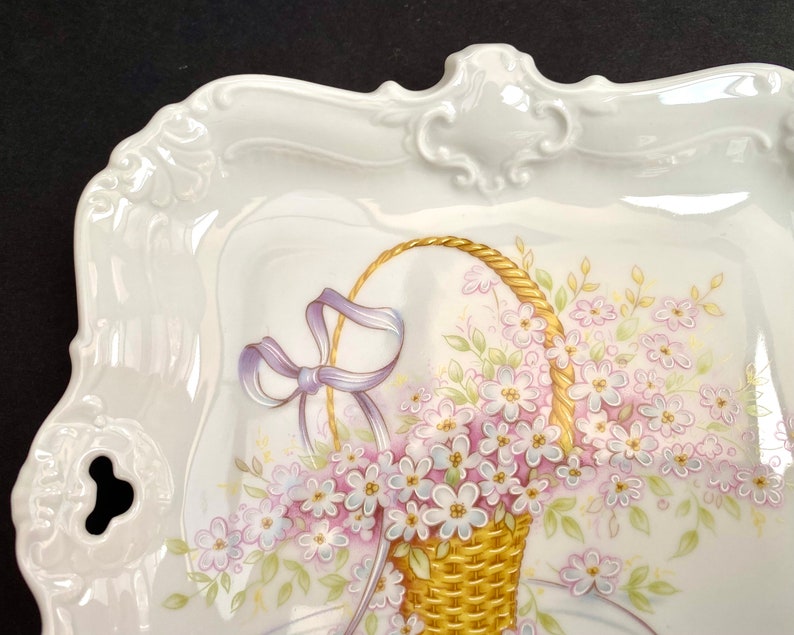 Vintage Porcelain Dish by Seltmann Weiden, West Germany, 1970s Square