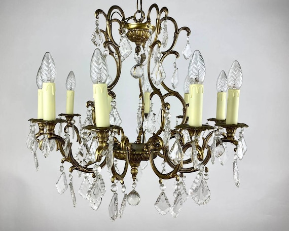 Vintage chandelier lamp deals