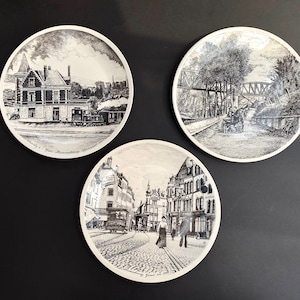 Vintage Wall Plates by Villeroy and Boch, Luxembourg, 1980s | Porcelain Decorative Plates | Limited Edition Villeroy and Boch Dinner Plate