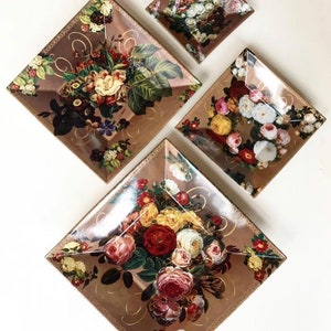 The Bradford Editions Collectible Plates | Bradford square plates | Square shape wall plate | Decorative Wall plates | Vintage Wall Decor |