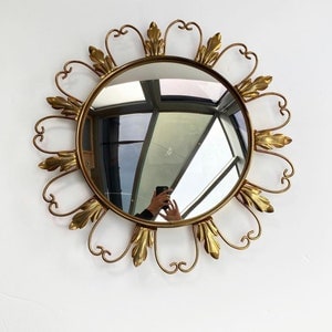 The Convex Mirror Company 44/112 Cm Ferrara Nero Glass Convex Antiqued Wall  Mirror 