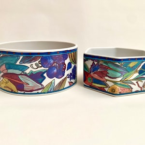 Rosenthal Porcelain Bowls, Scenario Natura, Set 2, Germany | Barbara Brenner Design Paired Bowls | Set 2 Serving Bowls | Rosenthal Tableware