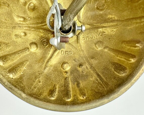 ヴィンテージの金箔ブロンズシャンデリア：ベルギー、1960年代、5 