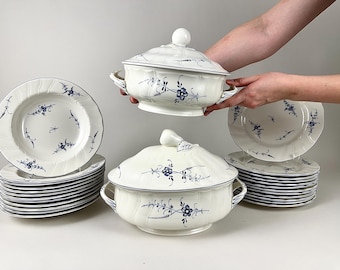 Villeroy & Boch Luxembourg Dinnerware Set: 12-Setting Vintage Porcelain