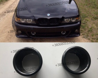MagicKit Gloss Black Kidney Grilles For BMW E39 M5 & 5-Series 1997-2003 - Front Bumper Pair